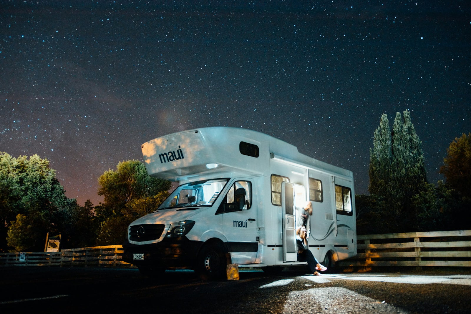 RV parked and ready for inspection